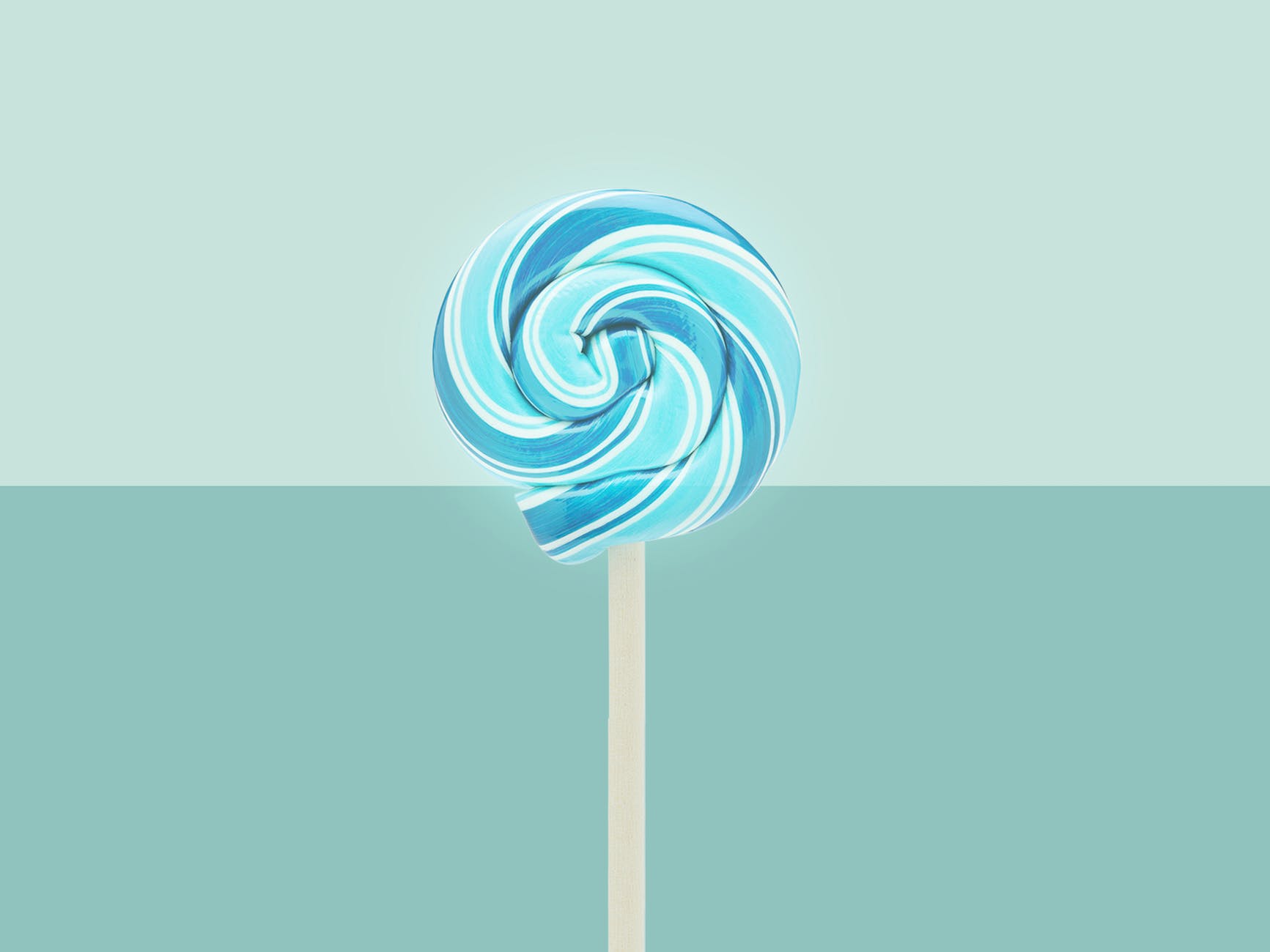 blue lollipop